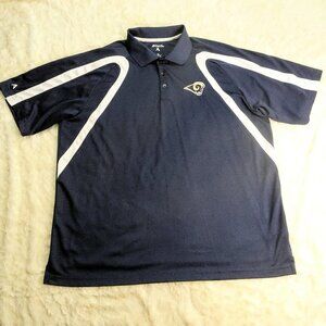 NFL Los Angeles Rams Blue Polo Size X-Large
